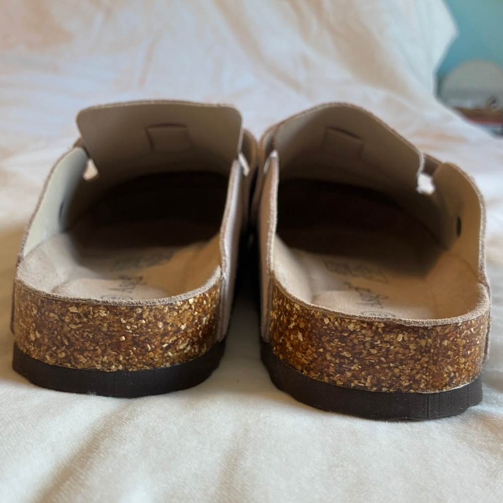 Asgard EUC Suede Cork Clogs (wanna-be Boston Birkenstocks) - Picture 4 of 7